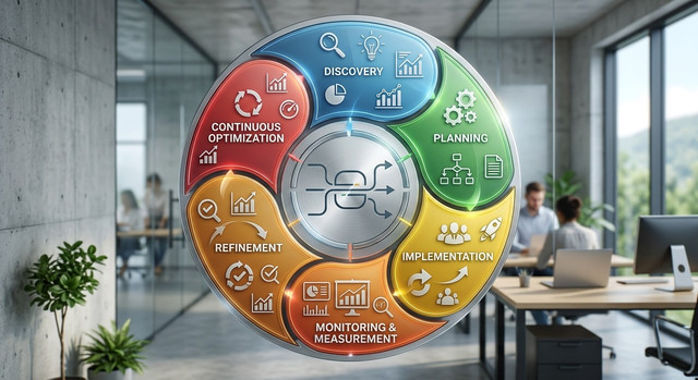 Diagram of the RPA process lifecycle